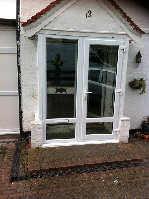 uPVC French doors fitted as front entrance in Thame